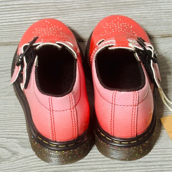 Dr. Martens Girl's Youth 8065 J Pink Gradient Glitter Size 11 Mary Jane Patent - Picture 6 of 10